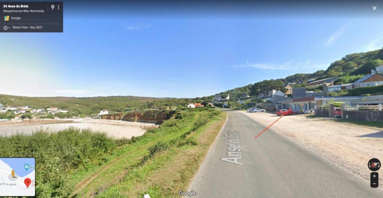 Au Petit Brick - Cosy Beachfront House Maupertus-sur-Mer エクステリア 写真