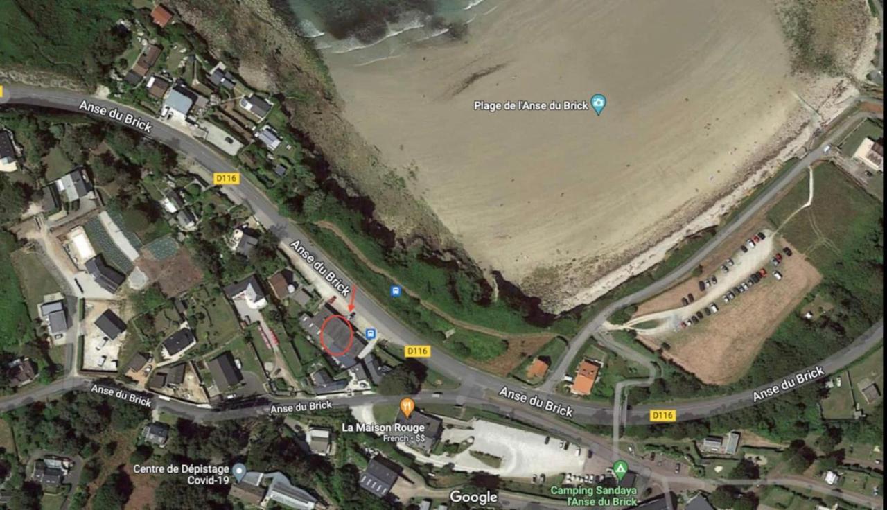 Au Petit Brick - Cosy Beachfront House Maupertus-sur-Mer エクステリア 写真